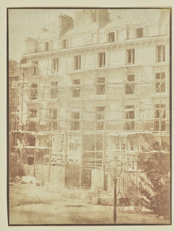 Construction of the Galerie de la Madeleine; Hippolyte Bayard, French, 1801 - 1887, Paris, France, Europe; 1843; Salted paper