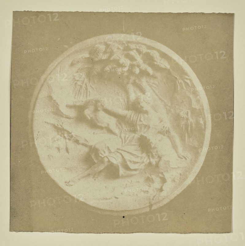 Copy of a Bas Relief; Hippolyte Bayard, French, 1801 - 1887, about 1840 - 1849; Salted paper print; 9 x 9 cm