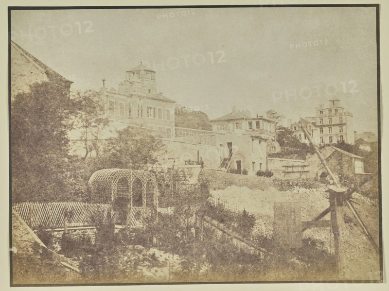 Hill in Montmartre, between rue Lepic and rue d'Archampt; Hippolyte Bayard, French, 1801 - 1887, Paris, France, Europe; 1842