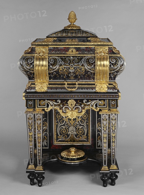 Coffer on a Stand; Attributed to André-Charles Boulle, French, 1642 - 1732, master before 1666, Paris, France; about 1684
