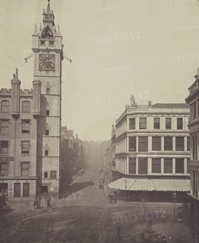 High Street, from the Cross; Thomas Annan, Scottish,1829 - 1887, Glasgow, Scotland; negative 1868 - 1871; print 1877; Carbon