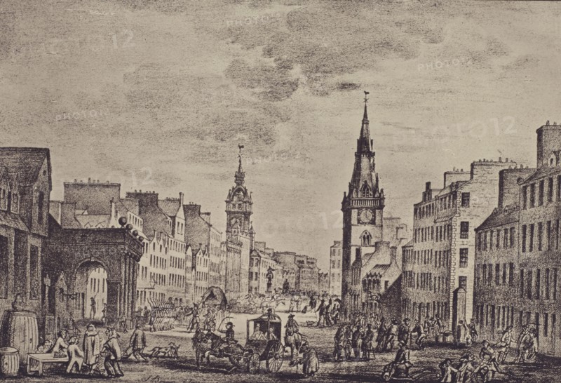Trongate in the Olden Time; Thomas Annan, Scottish,1829 - 1887, Glasgow, Scotland; 1868 - 1877; Carbon print; 17 × 24.9 cm