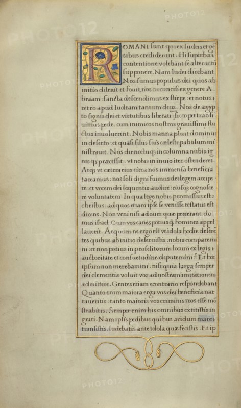 Text Page; Tours, France; about 1528 - 1530; Tempera colors and gold paint on parchment; Leaf: 16.5 x 10.3 cm, 6 1,2 x 4 1,16 in
