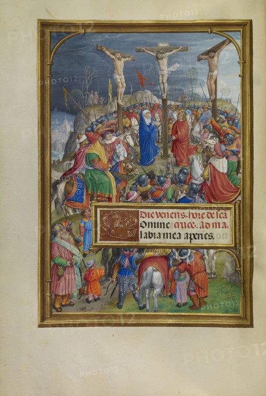 The Crucifixion; Master of James IV of Scotland, Flemish, before 1465 - about 1541, Bruges, Belgium; about 1510 - 1520; Tempera