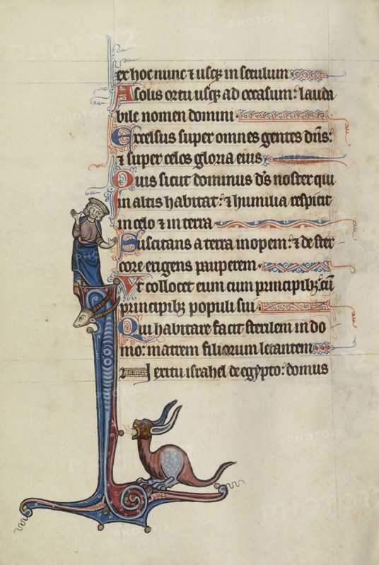 Initial I; Bute Master, Franco-Flemish, active about 1260 - 1290, Paris, written, France; illumination about 1270 - 1280