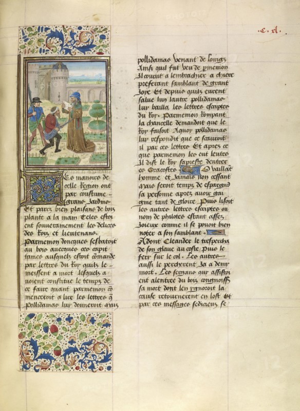 The Death of Parmenion; Master of the Jardin de vertueuse consolation and assistant, Flemish, active 3rd quarter of 15th century