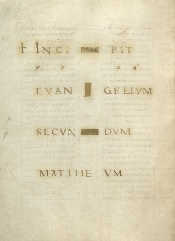 Incipit Page; Lorsch, Germany; about 826 - 838; Tempera colors on parchment; Leaf: 31.6 x 24 cm, 12 7,16 x 9 7,16 in