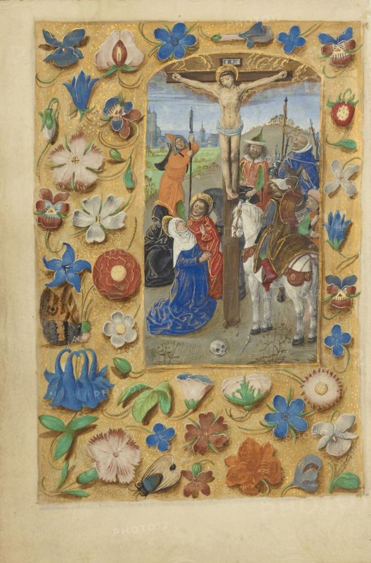 The Crucifixion; Master of the Dresden Prayer Book or workshop, Flemish, active about 1480 - 1515, Bruges, Belgium; about 1480