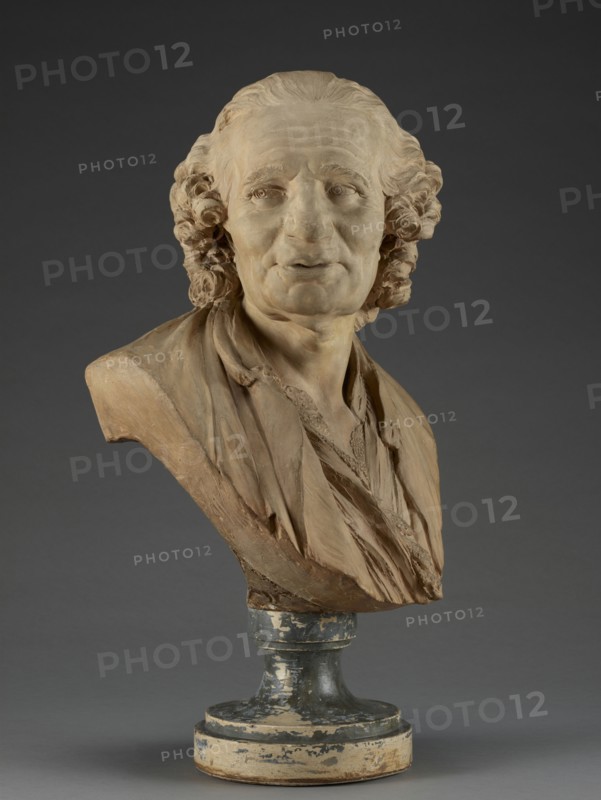 Bust of Alexis-Jean-Eustache Taitbout; Jean-Jacques Caffieri, French, 1725 - 1792, France; 1762; Terracotta on plaster socle