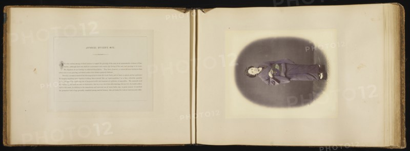 Japanese Officer's Wife; Felice Beato, 1832 - 1909, Japan; 1866 - 1867; Hand-colored Albumen silver print