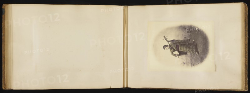 Street Singing Girl; Felice Beato, 1832 - 1909, Japan; 1866 - 1867; Hand-colored Albumen silver print