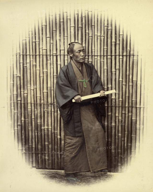 Building Contractors; Felice Beato, 1832 - 1909, Japan; 1866 - 1867; Hand-colored Albumen silver print