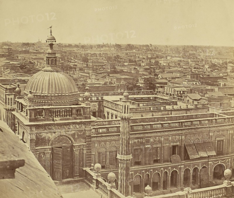 Panorama of Lucknow: View of Devastation Wrought by Lucknow Massacre; Felice Beato, 1832 - 1909, India