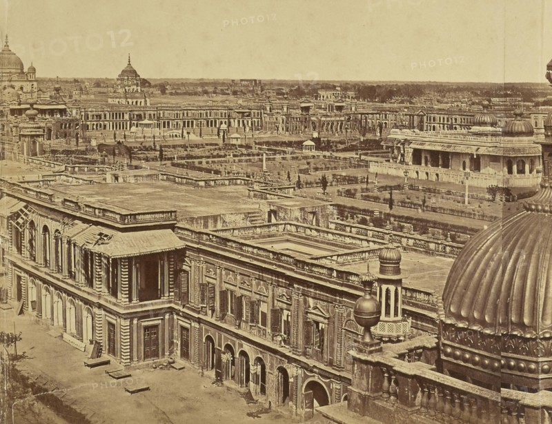 Panorama of Lucknow: View of Devastation Wrought by Lucknow Massacre; Felice Beato, 1832 - 1909, India