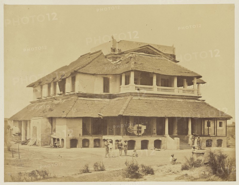 Bank's House; Felice Beato, 1832 - 1909, India; 1858; Albumen silver print
