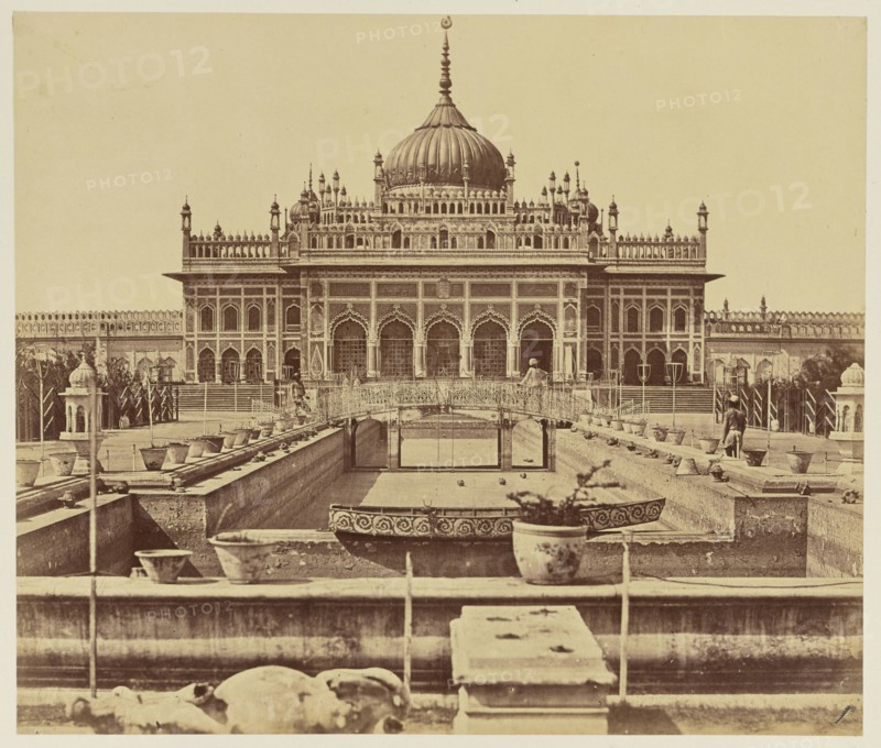 The Hosainabad Emambara and Tomb of Mahomed Ali Khan, Lucknow; Felice Beato, 1832 - 1909, India; 1858