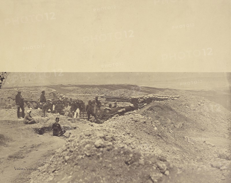 Sailor's Battery; James Robertson, English, 1813 - 1888, Crimea; 1855; Albumen silver print