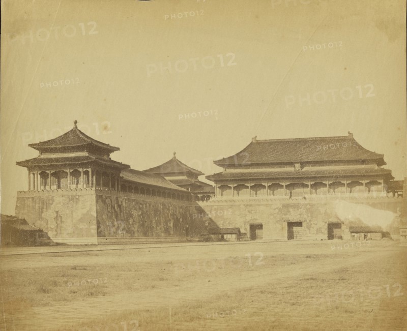 The Emperor's Winter Palace, Peking; Felice Beato, 1832 - 1909, China; 1860; Albumen silver print