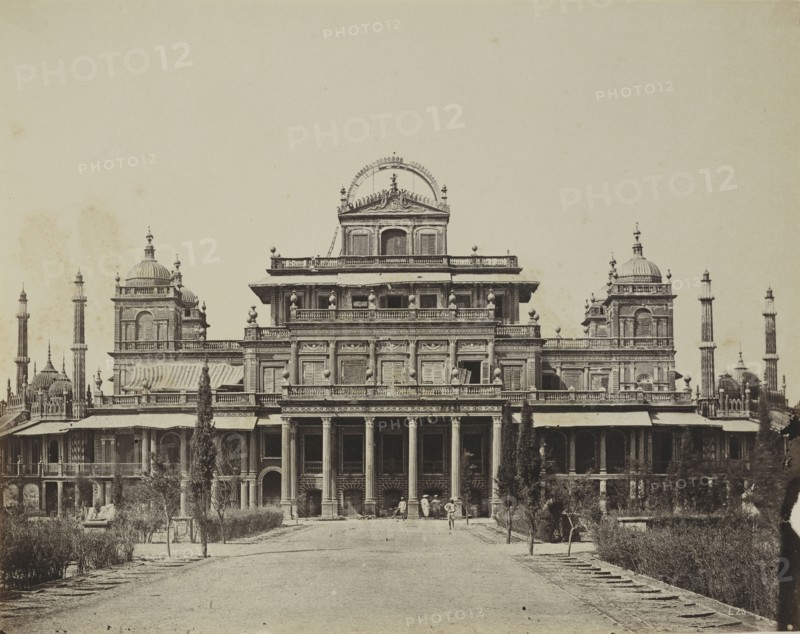 The King's Palace in the Kaiserbagh; Felice Beato, 1832 - 1909, Henry Hering, 1814 - 1893, India