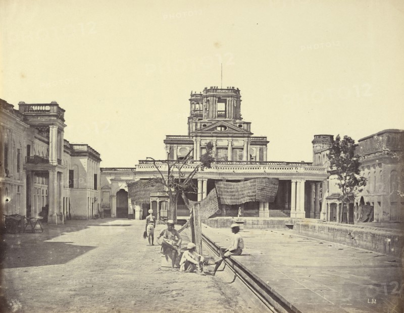 The Interior of Ferad Buksh; Felice Beato, 1832 - 1909, Henry Hering, 1814 - 1893, India; 1858