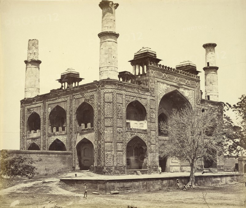 Gateway of Akbar's Tomb, Secundra; Felice Beato, 1832 - 1909, Henry Hering, 1814 - 1893, India