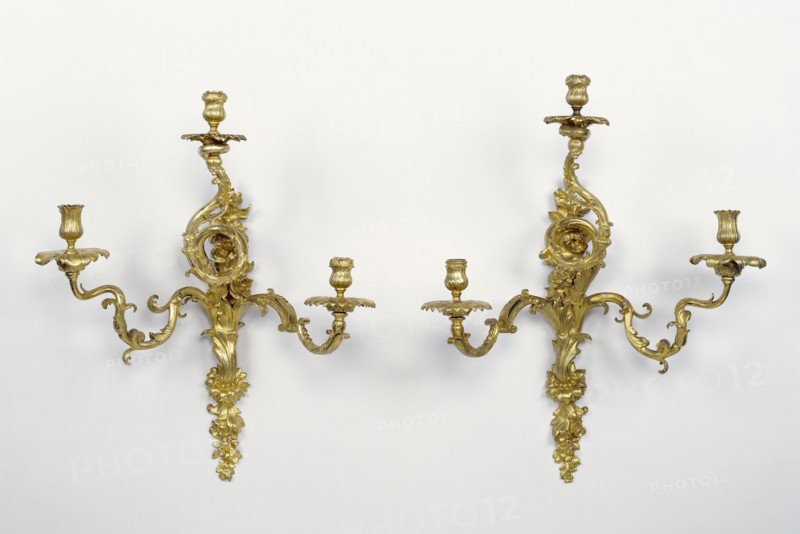 Pair of Wall Lights; Attributed to André-Charles Boulle, French, 1642 - 1732, master before 1666, Paris, France; about 1715