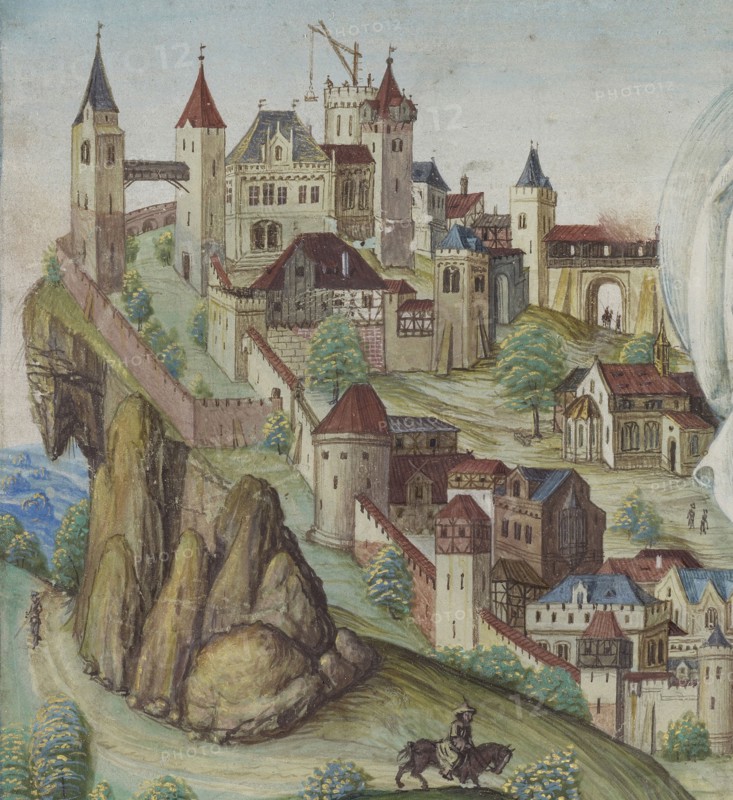 The Crucifixion; Franconia, probably, Germany; fourth quarter of 15th century; Tempera colors and gold on parchment