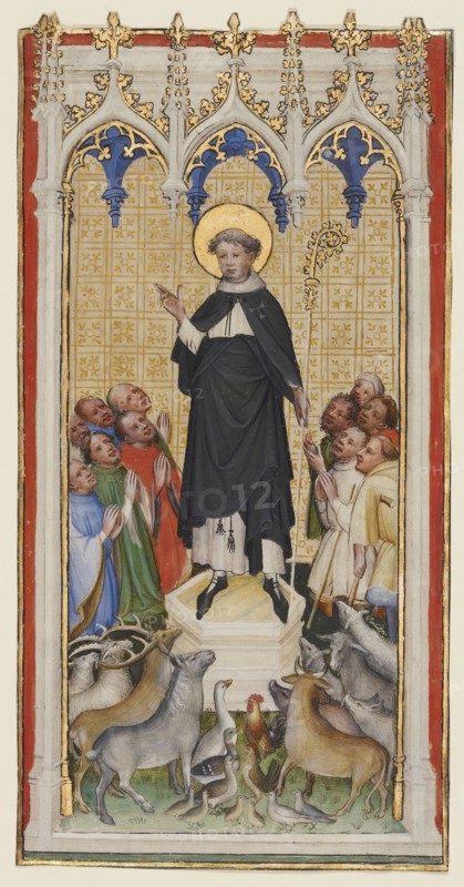 Saint Anthony Abbot Blessing the Animals, the Poor, and the Sick; Master of St. Veronica, German, active about 1395 - 1415