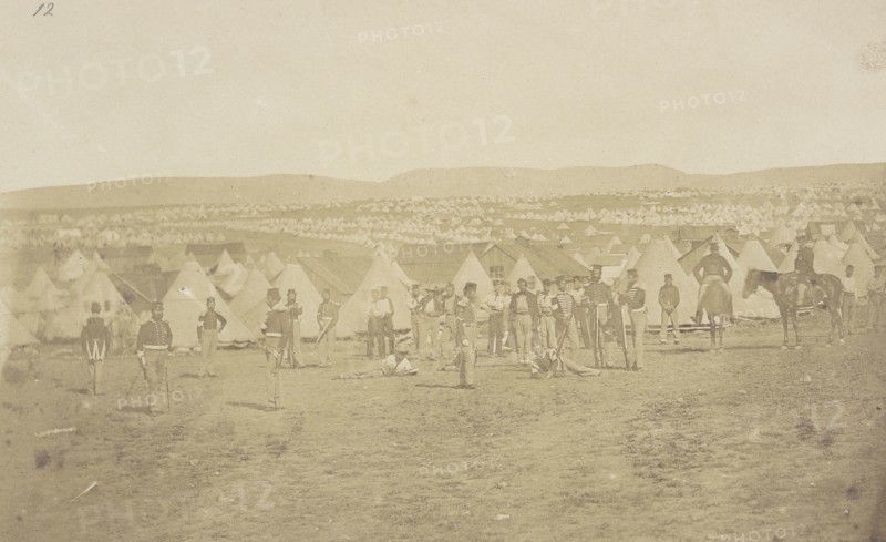 British Encampment Before Sebastopol. The Tents of the 97th in the Foreground; James Robertson, English, 1813 - 1888