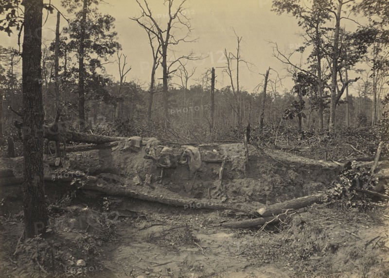 Battle Field of New Hope Church, Georgia, No. 2; George N. Barnard, American, 1819 - 1902, New York, United States