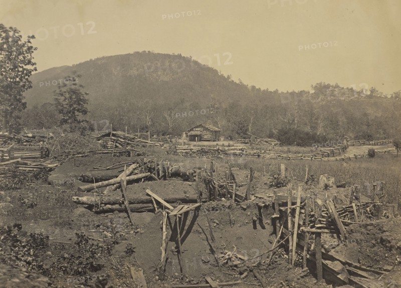 The Front of Kenesaw Mountain, Georgia; George N. Barnard, American, 1819 - 1902, New York, United States; negative about 1865