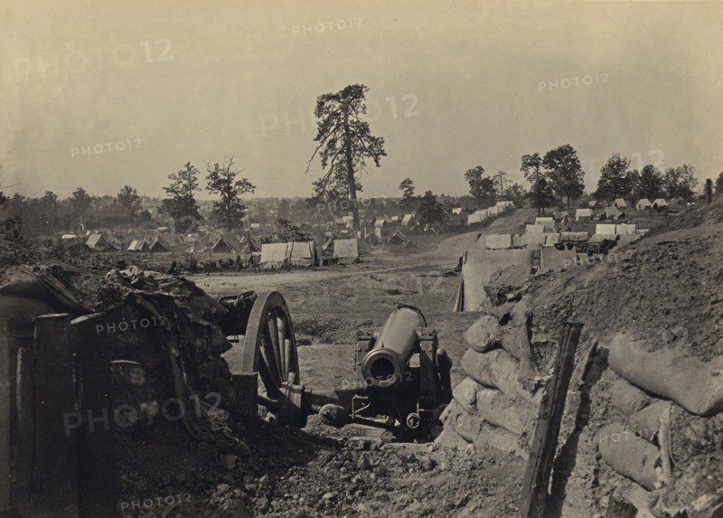 Rebel Works in Front of Atlanta, Ga. No. 3; George N. Barnard, American, 1819 - 1902, New York, United States; negative