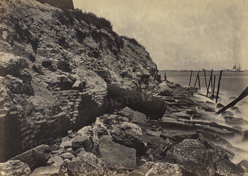 Exterior View of Fort Sumpter; George N. Barnard, American, 1819 - 1902, New York, United States; negative about 1865; print