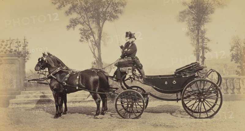 Calèche de la Princesse Metternich; Louis-Jean Delton, French, 1807 - 1891, Paris, France; 1865; Albumen silver print