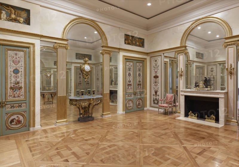 Paneled Room; Jean-Pierre Ledoux, French, active 1753 - 1761, Painted panels by Jean-Siméon Rousseau de la Rottière French
