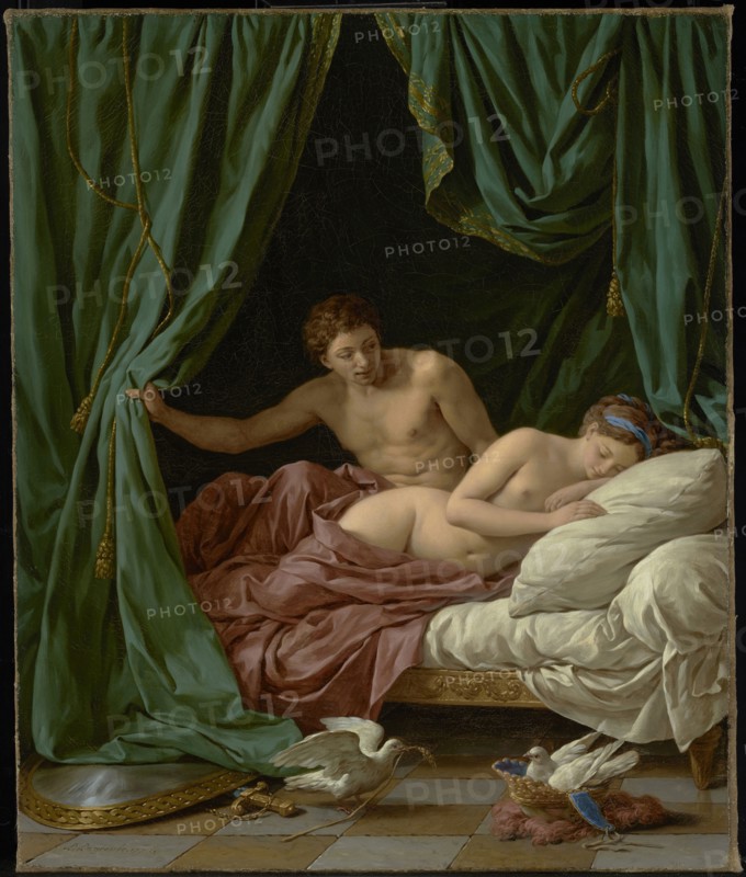 Mars & Venus, Allegory of Peace; Louis Jean François Lagrenée, French, 1725 - 1805, France; 1770; Oil on canvas; 64.8 × 53.8 cm