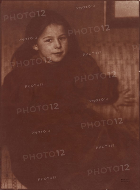Portrait of Lotte; Heinrich Kühn, Austrian, born Germany, 1866 - 1944, Austria; 1906; Gum bichromate print; 51.8 x 38.3 cm