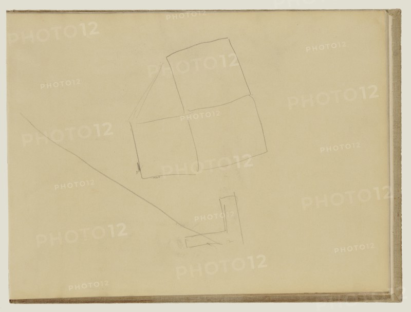 Abstract Lines; Edgar Degas, French, 1834 - 1917, about 1877; Graphite