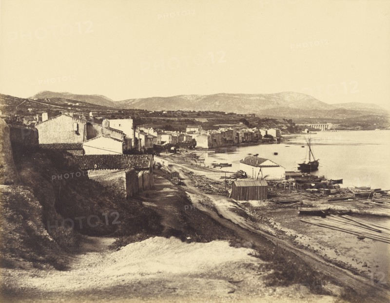 Bandol; Édouard Baldus, French, born Germany, 1813 - 1889, Bandol, France; about 1860; Albumen silver print