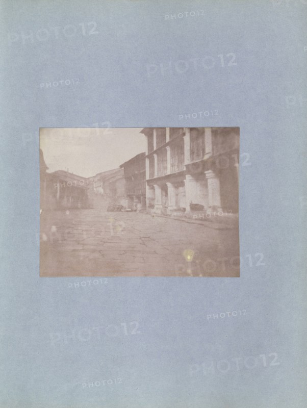 Street Scene, India; British, active India about 1843; India; 1843 - 1845; Salted paper print from a paper negativr