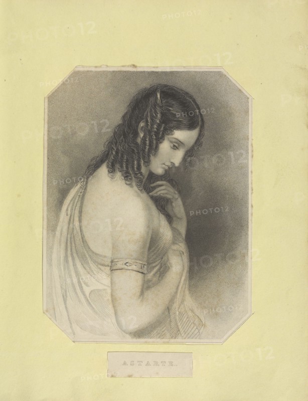 Astarte; Henry Corbould, Henry Thomas Ryall; England; 1843 - 1845; Engraving; 15.1 x 11.4 cm, 5 15,16 x 4 1,2 in
