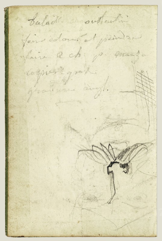 Face of a Man; Théodore Géricault, French, 1791 - 1824, 1812 - 1814; Graphite; 15.2 x 10.6 cm, 6 x 4 3,16 in