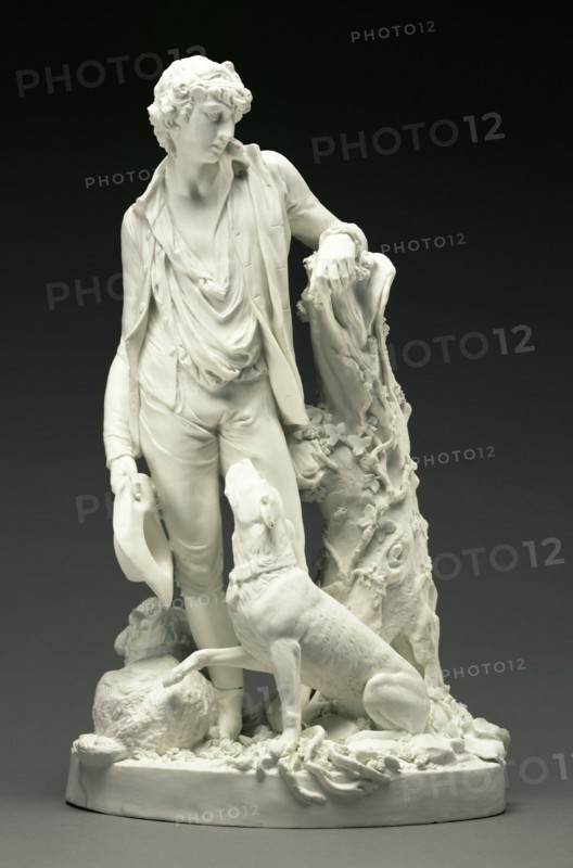 Shepherd with His Dog; Johann Jakob Wilhelm Spängler, Swiss, 1755 - after 1795, working for the Derby Porcelain Factory