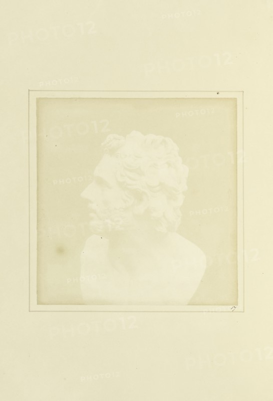 Bust of Patroclus; William Henry Fox Talbot, English, 1800 - 1877, Reading, England; August 9, 1843; Salted paper print