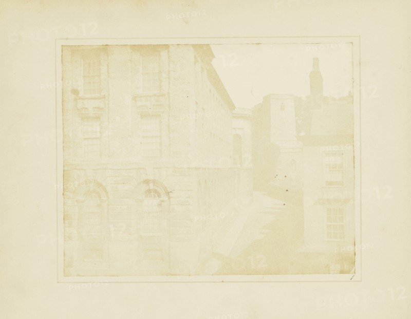 Part of Queen's College, Oxford; William Henry Fox Talbot, English, 1800 - 1877, Reading, England; 1844; Salted paper print