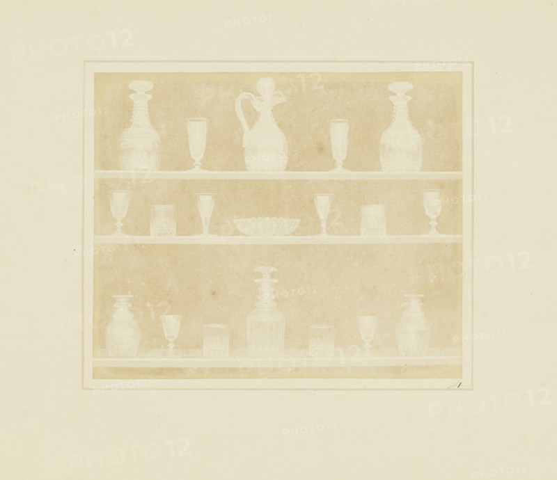 Articles of Glass; William Henry Fox Talbot, English, 1800 - 1877, Reading, England; 1844; Salted paper print from a paper