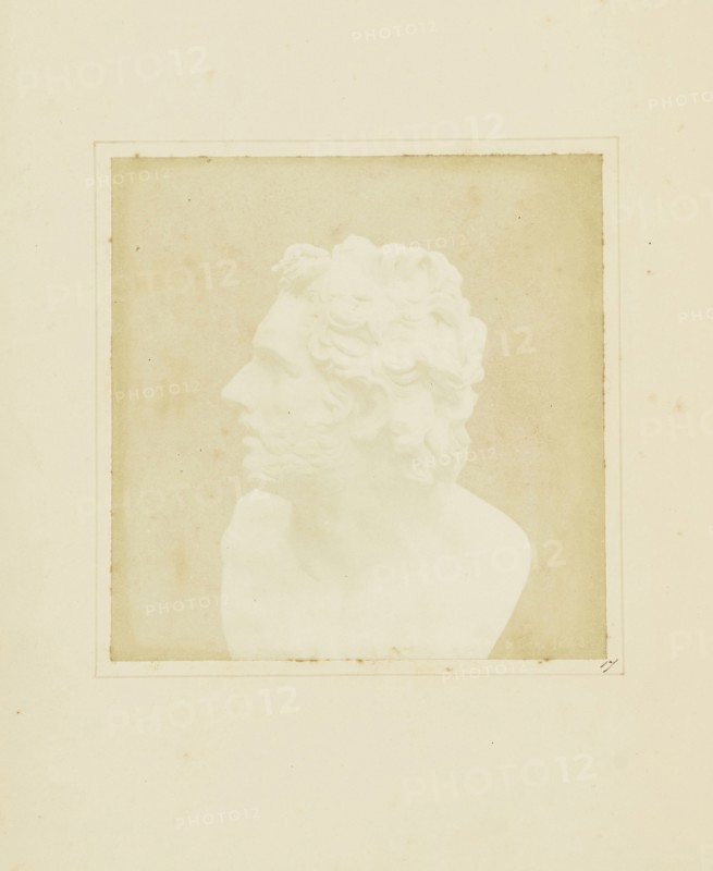 Bust of Patroclus; William Henry Fox Talbot, English, 1800 - 1877, Reading, England; negative August 9, 1843; Salted paper
