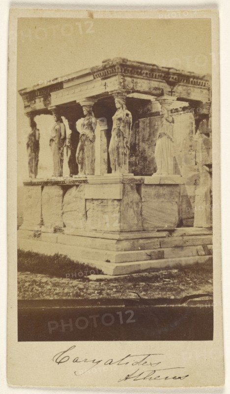 Caryatids, Athens; Dimitrios Constantin, Greek, active 1858 - 1860s, late 1850s-1860s; Albumen silver print