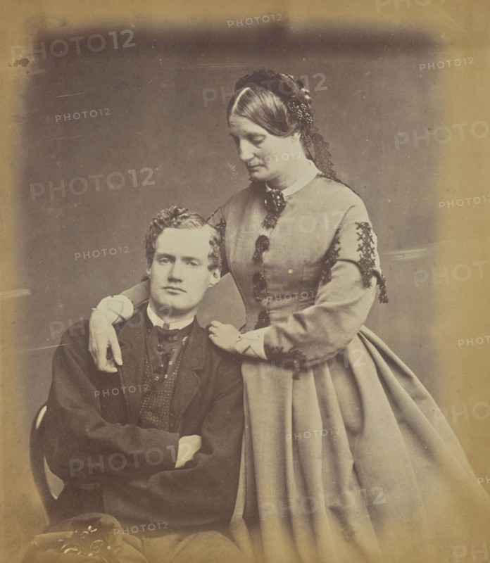 Aleck Bell with an  Woman; Unknown, or possibly Dr. John Adamson, Scottish, 1810 - 1870, Scotland; October 26, 1867; Albumen