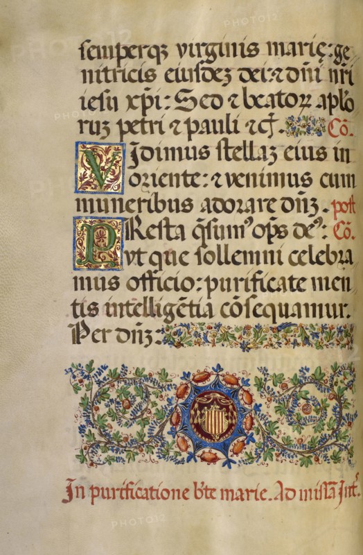 Decorated Initial V; Decorated Initial P; Fra Vincentius a Fundis, Italian, active about 1560s, Nola, Campania, Italy; 1567